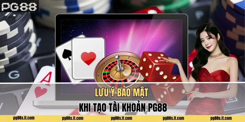 Lưu ý bảo mật khi tạo tài khoản PG88