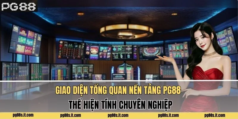 Giao diện tổng quan nền tảng PG88 thể hiện tính chuyên nghiệp
